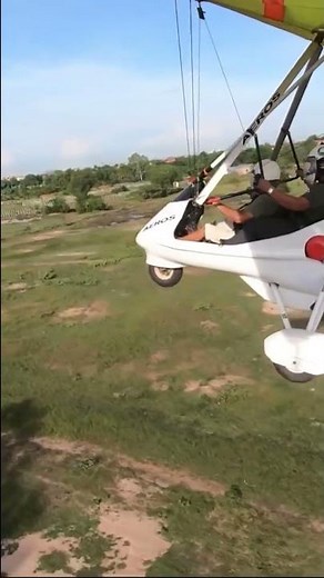 Microlight flying