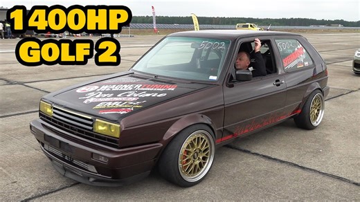 1400PS VW Golf 2 R33 Turbo – SCHNELLSTER Mk2 Golf der Welt! 💥 Top Speed Monster