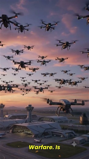 🤖 1,000 AI Drones Can Defeat an Army? Drone Swarms Explained #shorts #military #drone #defense