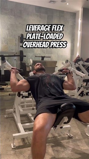 Leverage Flex Plate Loaded Overhead Press ￼