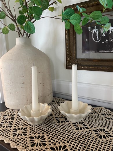 Mid Century Modern Red Wing Pottery Candle Holder Set of 2 (style 1619) - Etsy