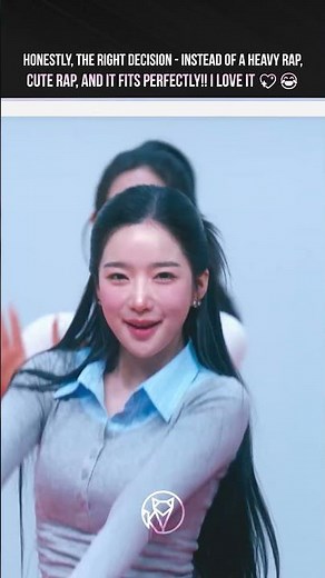 ..instead of a heavy rap, cute rap, and it fits perfectly!!.. 💖😂 | tripleS msnz sun MV