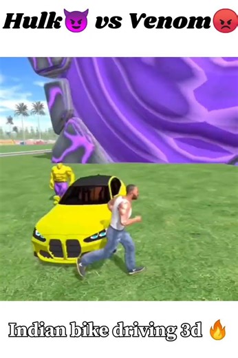 Hulk😈 team vs venom😡 team fight 😯 in Indian bike driving 3d 🔥#gaming #indianbikedriving3d