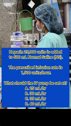 s💉💉 Heparin Calculation Trick | NCLEX & Nursing MCQ #️⃣💉#‪@SmartMedicalKnowledge‬