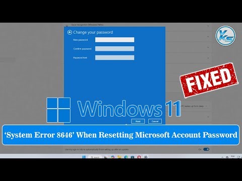 ✅ How to Fix ‘System Error 8646’ When Resetting Microsoft Account Password in Windows 11