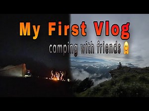 first time night camping vlog