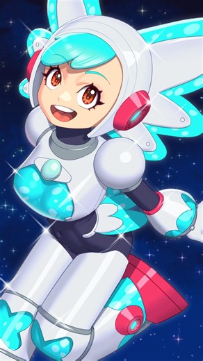 Twinkle Girl, Mega Man Dual Override | Clip Studio Time-Lapse #digitalart #clipstudiopaint #art