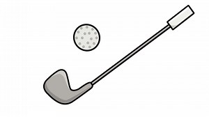 Download animated video of golf clubs and golf balls for free