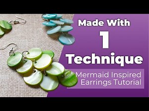 Master this ONE SKILL To Make Beautiful Shell Earrings