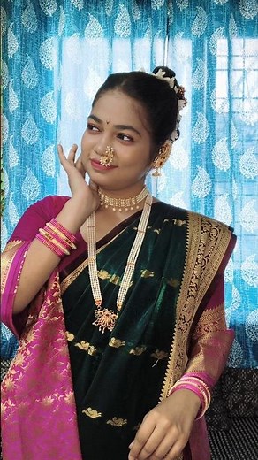 महाराष्ट्रीयन look Makeup Tutorial ♥️ #shorts #makeuptutorial