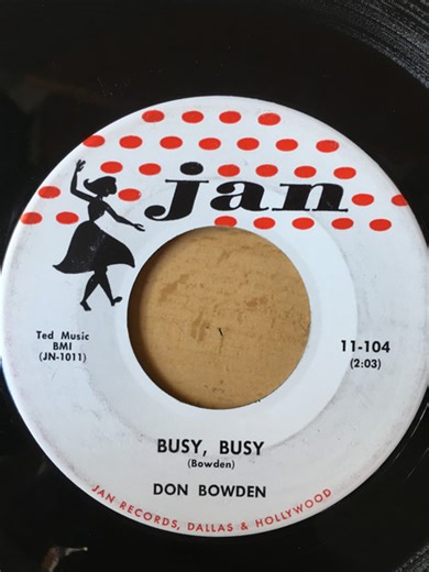 Don Bowden - Busy, Busy