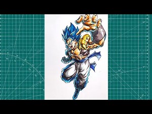 How to Draw Gogeta Super Saiyan Blue🔥[ Full Body] step by step drawing tutorial