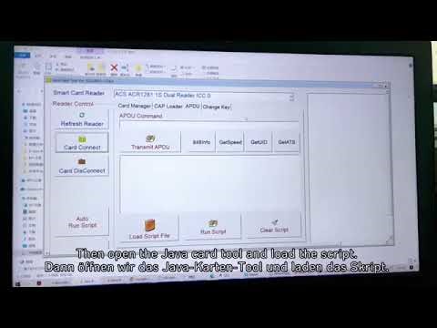 Initialization of Java card NXP J3R180
