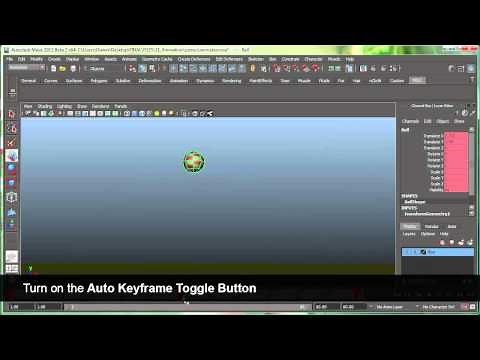 Keyframe Animation using Auto Key & Set Key