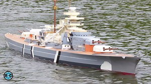 German RC Bismarck Battleship, the largest rc war ship built in 1:50 scale. Filmed at the Dick Ship Meeting of the SMC Espelkamp e.V. | RC Military Vehicles