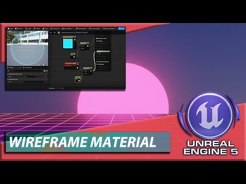 Unreal Engine 5 | Basic Wireframe Materials for 3D Objects