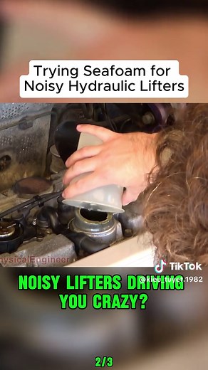 Using Seafoam for Noisy Hydraulic Lifters