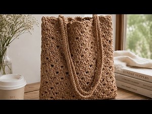 Easy Crochet Tote Bag | Beginner Friendly Pattern
