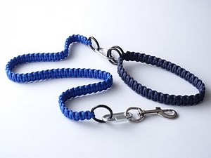 How to Make a Paracord Dog Leash/Collar-Multifunctional 5 in 1 Design-Cobra Knot / Dog Training