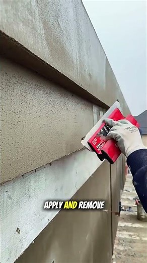 Satisfying Concrete Wall Smoothing Using Drywall Taping Knife | Pro Wall Finishing Tool