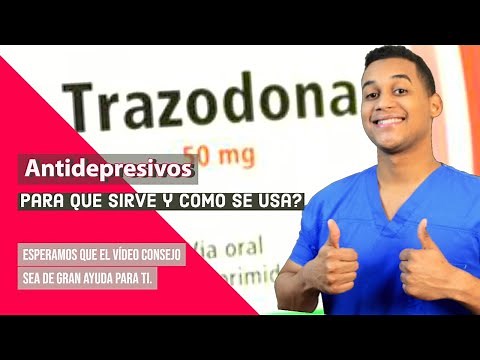 trazodona para que sirve , Dosis y Como se toma 💊 Para la Depresion