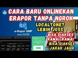 CARA ONLINEKAN ERAPOR SEMUA JENJANG TANPA NGROK #LOCALTONET LEBIH JOSS