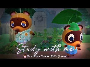 Cozy Tom Nook's room☔ 25/5 Pomodoro Timer ⏰Study With Tom Nook, Timmy & Tommy| Lo-fi BGM & Ambience🎧