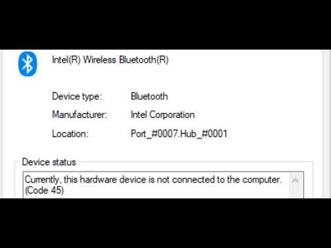 Fix Intel Wireless Bluetooth Not Working Error Code 10/Code 45/Code 19/Code 43/Code 56 On Windows PC