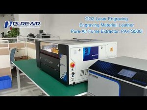 Pure Air Fume Extractor For CO2 Laser Engraving Leather PA FS500i