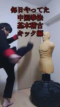 This is a Chinese martial arts kick that I practiced every day.