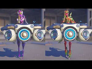 NEW Echo Dance Party Emote with Different Skins | Overwatch 2