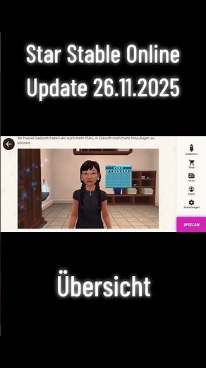 Star Stable Online Update 26.11.25 Overview