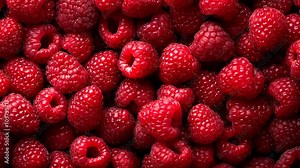 Raspberry fruit background