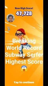 Subway serfers highest score😱