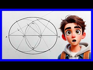 Learn How to Draw an Oval Starting from the Major Axis | Step-by-Step Tutorial 📐✨