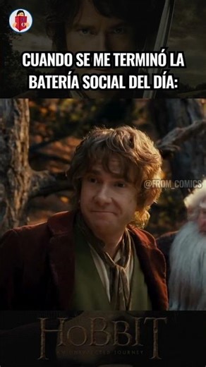 Se me terminó la batería social | El Hobbit Humor | From Comics