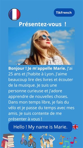 Présentez-vous avec un vocabulaire simple et des phrases faciles à retenir
