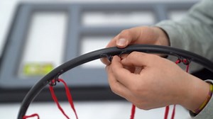 Backboard and Rim Combo Kit, Wall Mounted Basketball Hoop Goal Rim, Shatterproof Backboard, Indoor Outdoor Portable Basketball Hoop for Gyms Garages Schools