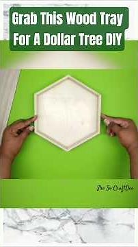 🔥These Hexagon Trays at Dollar Tree are Perfect for this DIY! #dollartreediy #shesocraftdee #shorts