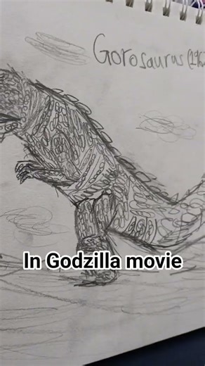 Dino in Godzilla movie. Gorosaurus (1967-1968) #drawing #art #godzilla