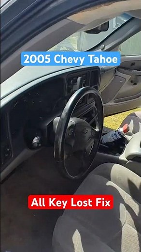 No Key! No Problem! Chevy Tahoe 2003-2006 All Key Lost
