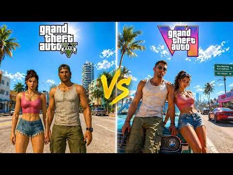 GTA 5 vs GTA 6 Graphics Comparison: 13 Years Later & The Difference Is INSANE