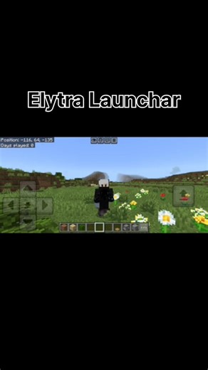 Minecraft elytra Launchar 😀#minecraft #gaming #viralshorts