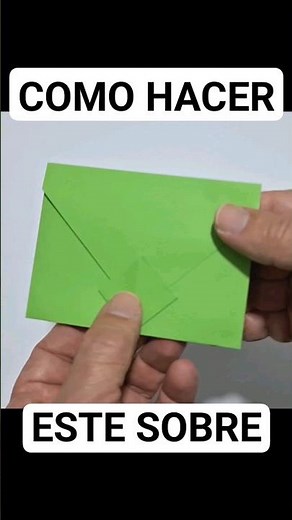 Como hacer un sobre para carta. Muy fácil