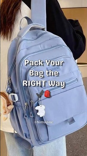 Pack Your School Bag Right 🎒✔️ #SchoolTips