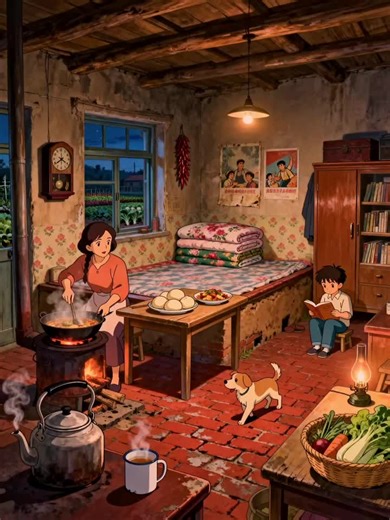 The kind of peace your algorithm can’t rush. #cozycabin #animation #relaxation