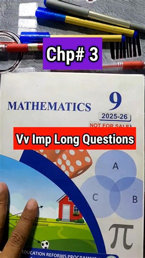 Class 9 Math Chapter 3 Long Questions 2026 Board Exams