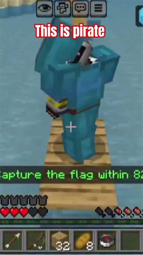 capturing flage in pirate map in minecraft
