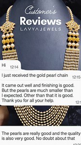 3K views | Golden Reviews of Lavya Jewels #CustomerReviews...