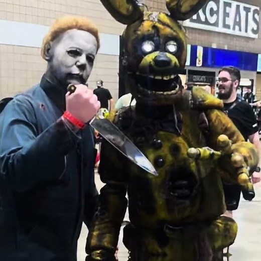 My Upgraded Springtrap Cosplay at Planet Comic-Con! #fnaf #fnafcosplay #springtrap #planetcomicon
